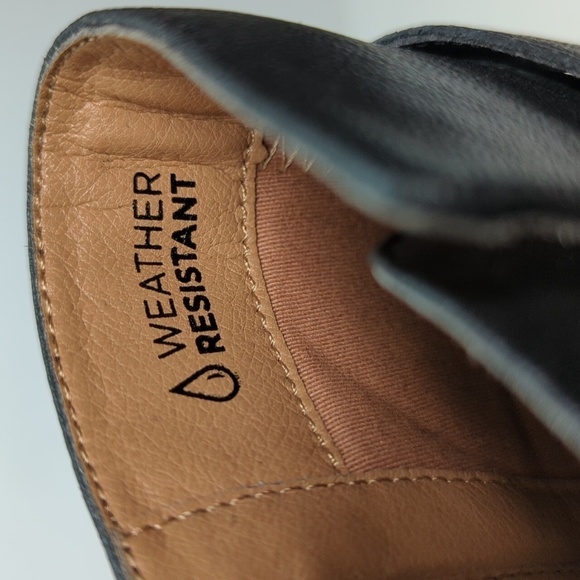 Vionic Alison Black Leather Ankle Bootie boots womans size 9W. EU 41 - Picture 15 of 16